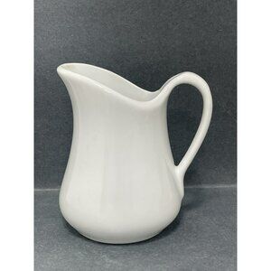 PILLIVUYT France White Porcelain Small Pitcher French Farmhouse Cottage